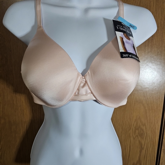 Bali Pink T-Shirt Bra with Seamless Full-Coverage Design - Picture 4 of 16